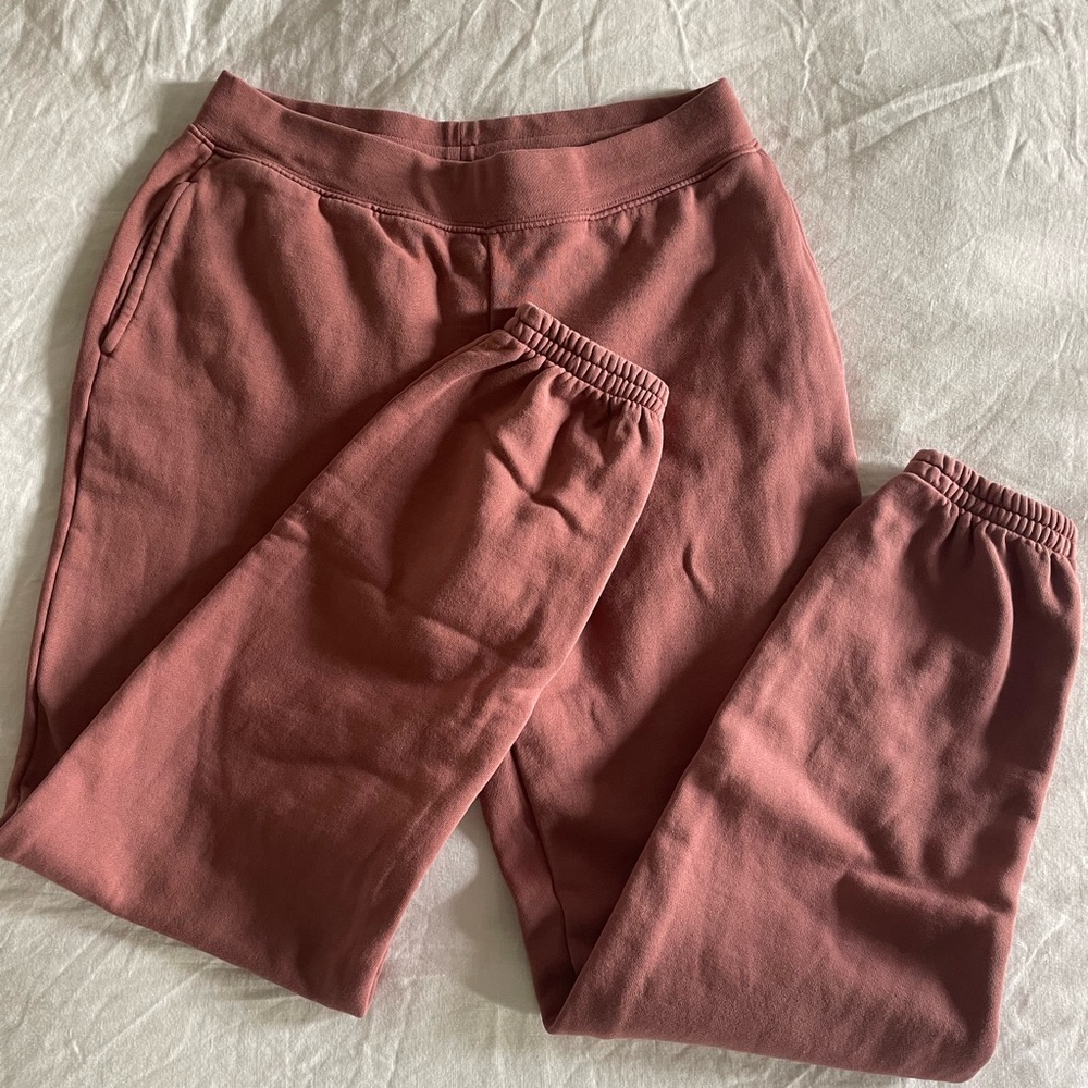 Girlfriend Collective Sweatpants Mauve S EUC